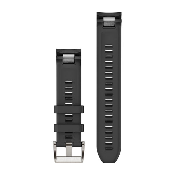 QuickFit® 22 Uhrenarmbänder, Schwarzes Silikonarmband – Garmin