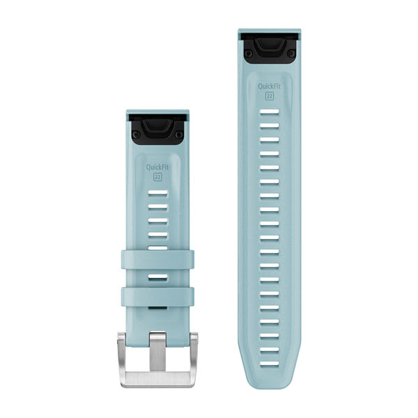 QuickFit® 22 Uhrenarmbänder, Azure Silikon (Taucher-Set mit 3 Teilen) – Garmin