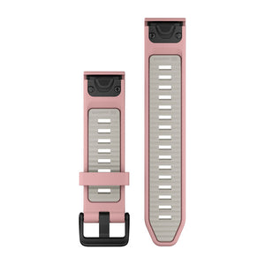 QuickFit® 20 Armbänder, Dust Rose/Fog Grey Silikon – Garmin