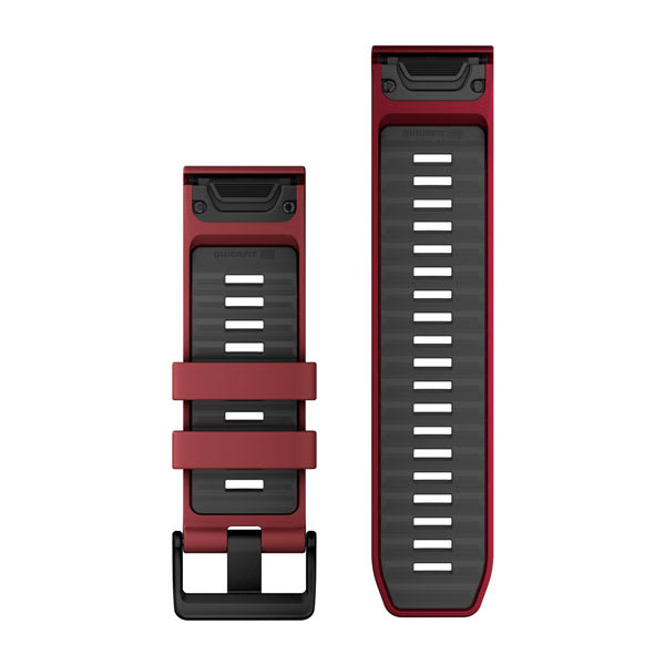 QuickFit® 26 Armbänder, Marsala/Graphite Silikon – Garmin