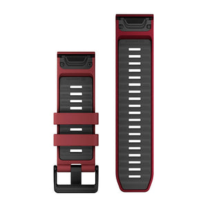 QuickFit® 26 Armbänder, Marsala/Graphite Silikon – Garmin