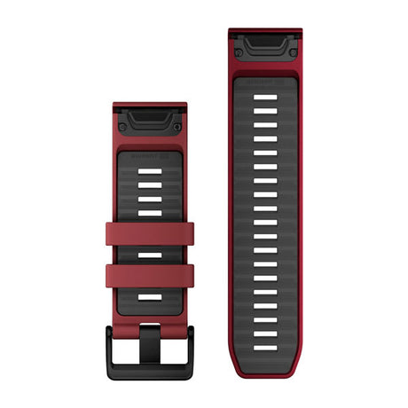 QuickFit® 26 Armbänder, Marsala/Graphite Silikon – Garmin