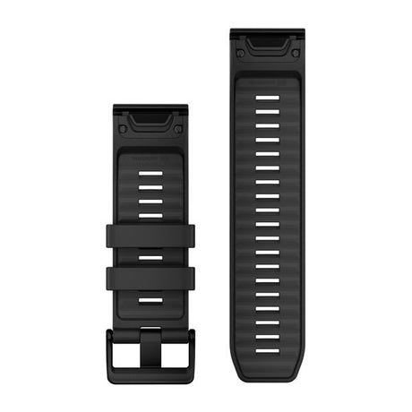 QuickFit® 26 Armbänder, Schwarzes Silikon – Garmin