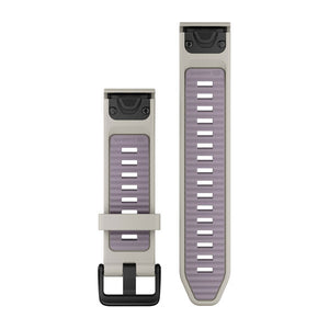 QuickFit® 20 Armbänder, Fog Grey/Lavender Silikon – Garmin