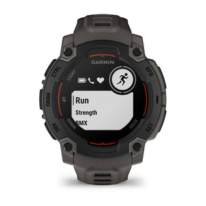 Instinct® E – 45 mm, Schwarz mit Charcoal-Armband – Garmin