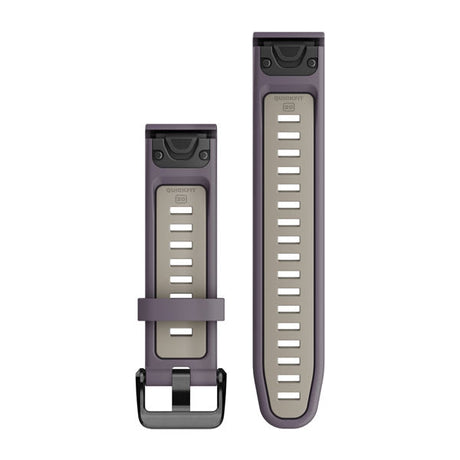 QuickFit® 20 Uhrenarmbänder, Deep Orchid/Light Sand Silikon – Garmin