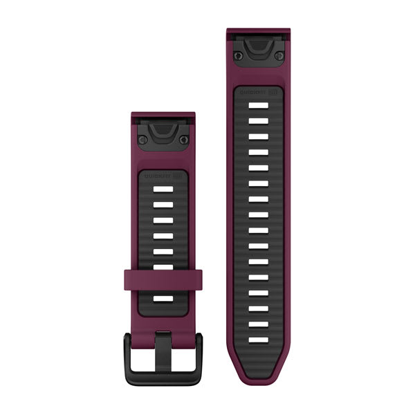 QuickFit® 20 Armbänder, Merlot/Graphite Silikon – Garmin