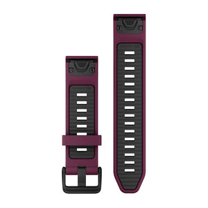 QuickFit® 20 Armbänder, Merlot/Graphite Silikon – Garmin