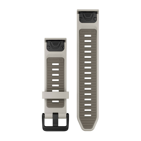 QuickFit® 20 Armbänder, Fog Grey/Dark Sandstone Silikon – Garmin