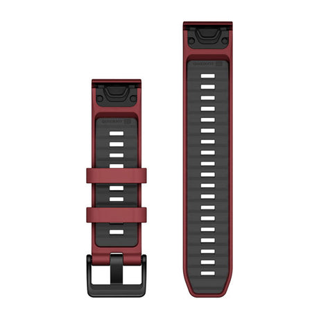 QuickFit® 22 Armbänder, Marsala/Graphite Silikon – Garmin
