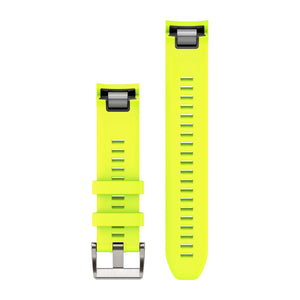 QuickFit® 22 Uhrenarmbänder, Amp Yellow Silikonarmband – Garmin