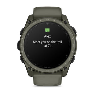 tactix® 8 – 51 mm, AMOLED, Cerakote®-Beschichtung, Inklusive Applied Ballistics Ultralight™ Solver und Olive Cerakote®-Beschichtung – Garmin