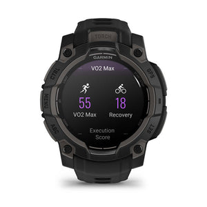 Instinct® 3 – 45 mm, AMOLED, Schwarz mit schwarzem Armband – Garmin