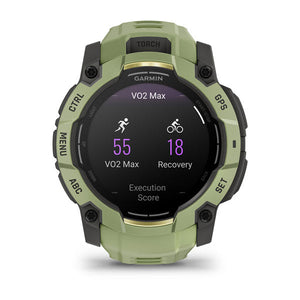 Instinct® 3 – 50 mm, AMOLED, Fern Green mit Fern Green Armband – Garmin