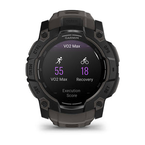 Instinct® 3 – 50 mm, AMOLED, Schwarz Mit Charcoal Riemen – Garmin