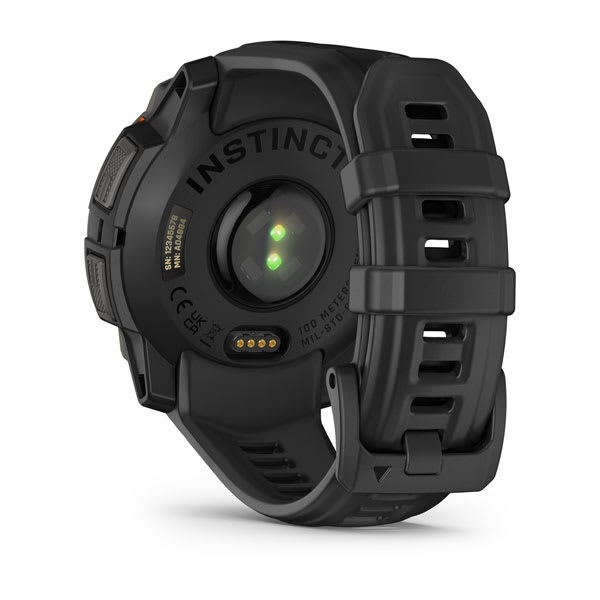 Instinct® 3 – 45 mm, Solar, Schwarz mit schwarzem Armband – Garmin