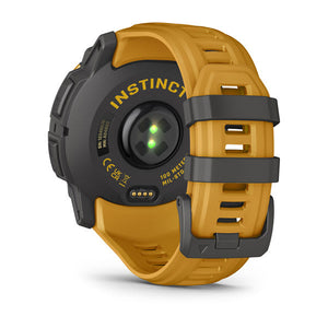Instinct® 3 – 50 mm, Solar, Sunburst mit Sunburst/Grauem Armband – Garmin