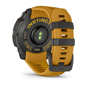 Instinct® 3 – 45 mm, Solar, Sunburst mit Sunburst/Grauem Armband – Garmin