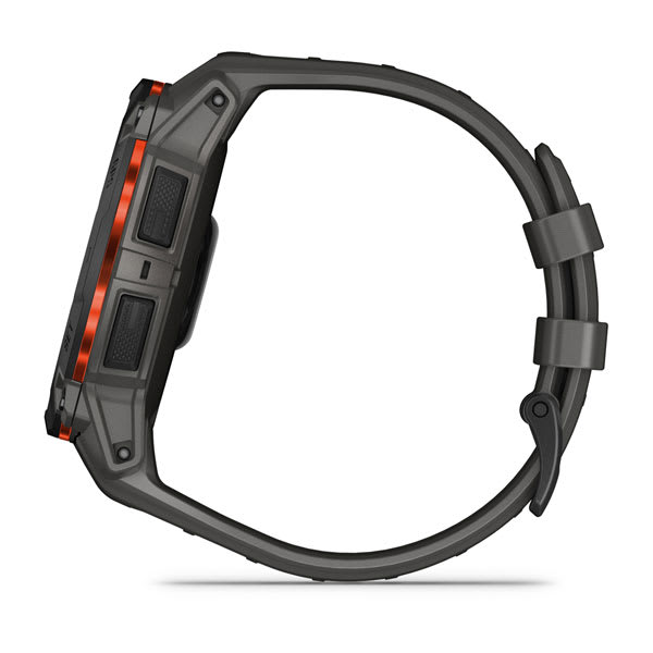 Instinct® 3 – 50 mm, Solar, Schwarz mit Charcoal-Armband – Garmin