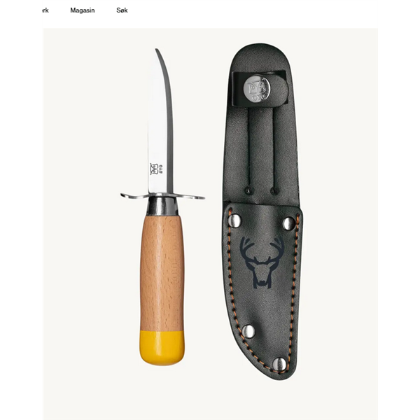 Pfadfindermesser mit Etui, Grün - Øyo