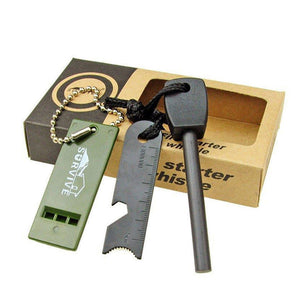 GLOBUZ - Survival Kit mit Feuerstahl