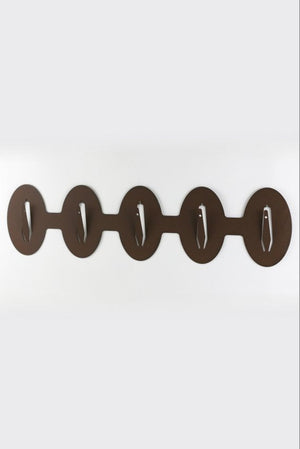 Trophäenteller für 5 Böcke waagerecht - oval / Corten - Torp Solution