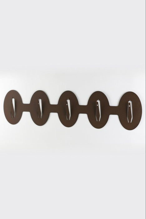 Trophäenteller für 5 Böcke waagerecht - oval / Corten - Torp Solution