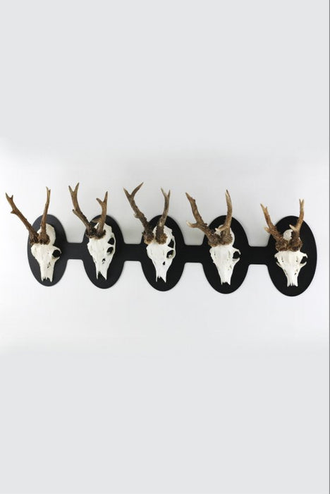 Torp Solution-Oberplatte für 5 Böcke Horizontal – oval / Schwarz