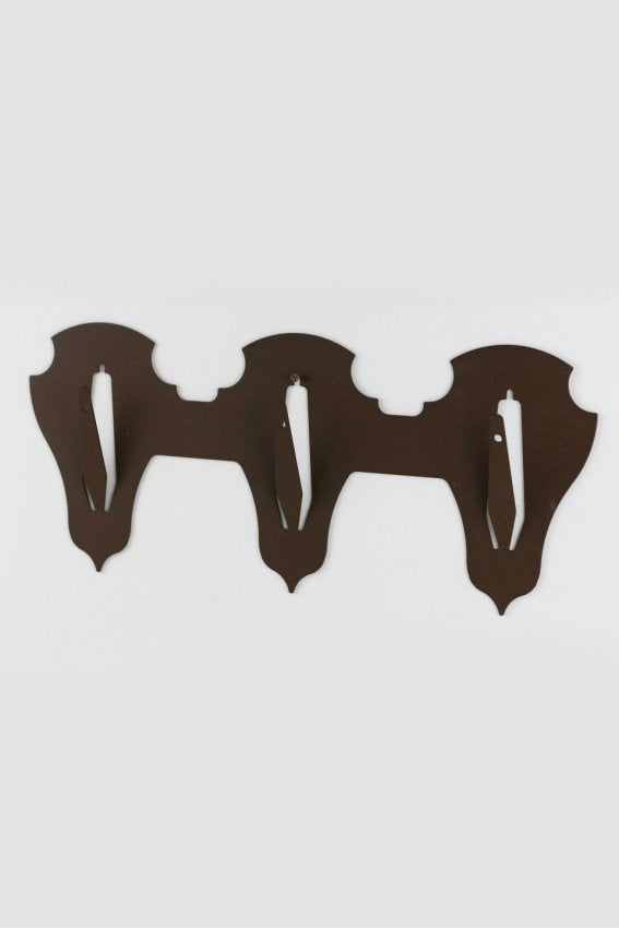 Aufsatzplatte für 3 Geweihe horizontal - classic / Corten - Torp Solution