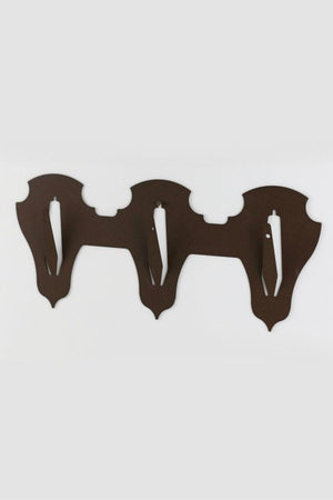 Aufsatzplatte für 3 Geweihe horizontal - classic / Corten - Torp Solution