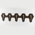 Anbringungsplatte für 5 Geweihe horizontal - classic / Corten - Torp Solution