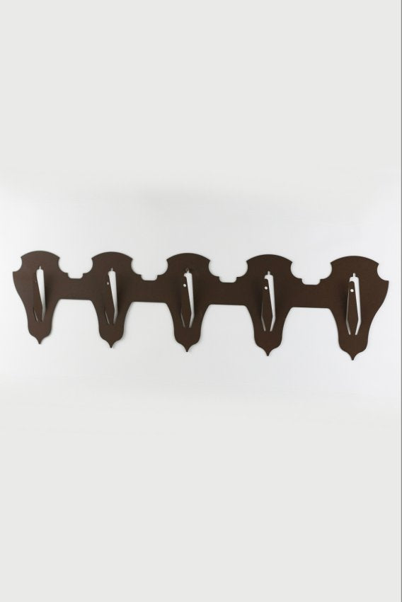 Anbringungsplatte für 5 Geweihe horizontal - classic / Corten - Torp Solution