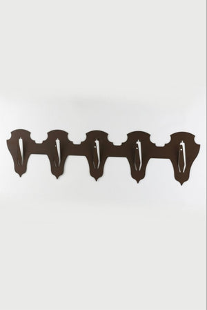 Anbringungsplatte für 5 Geweihe horizontal - classic / Corten - Torp Solution