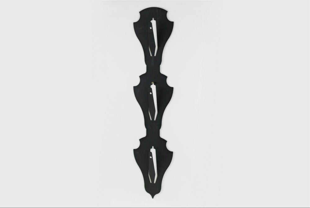 Aufsatzplatte für 3 Geweihe vertikal - Classic / Schwarz - Torp Solution