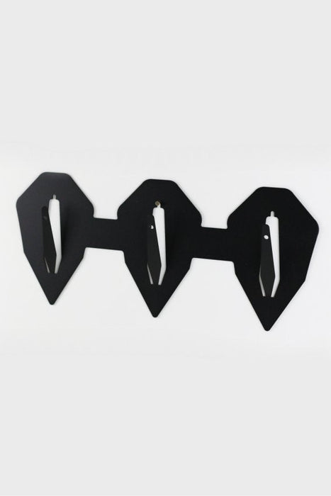 Anbauplatte für 3 Geweihe horizontal - diamond / Schwarz - Torp Solution