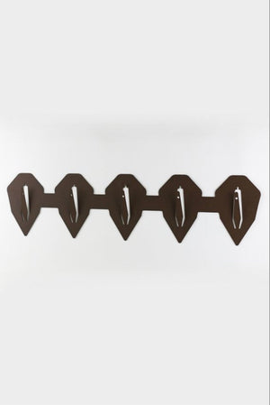 Trophäenteller für 5 Böcke horizontal - diamond / Corten - Torp Solution