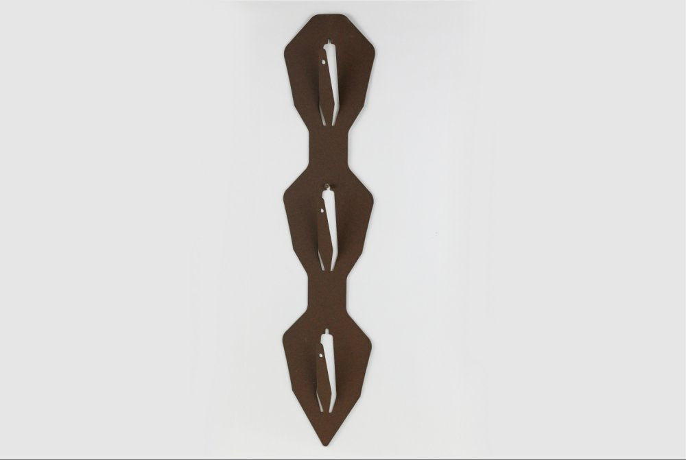 Torp Solution-Oberplatte für 3 Böcke Vertical – Diamant / Corten
