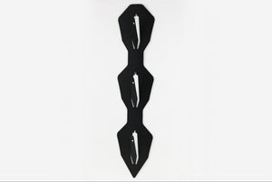 Trophäentafel für 3 Geweihe vertikal - Diamond / Schwarz - Torp Solution