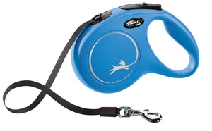 Hundeleine Kassette Flexi New Classic Gr. M max. 15 kg, 5 m, blau