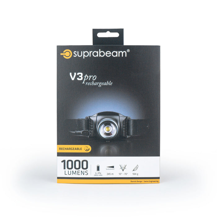 V3pro wiederaufladbar – Suprabeam
